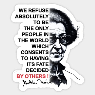 Golda Meir Sticker